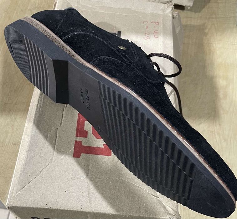 Продам черные замшевые туфли