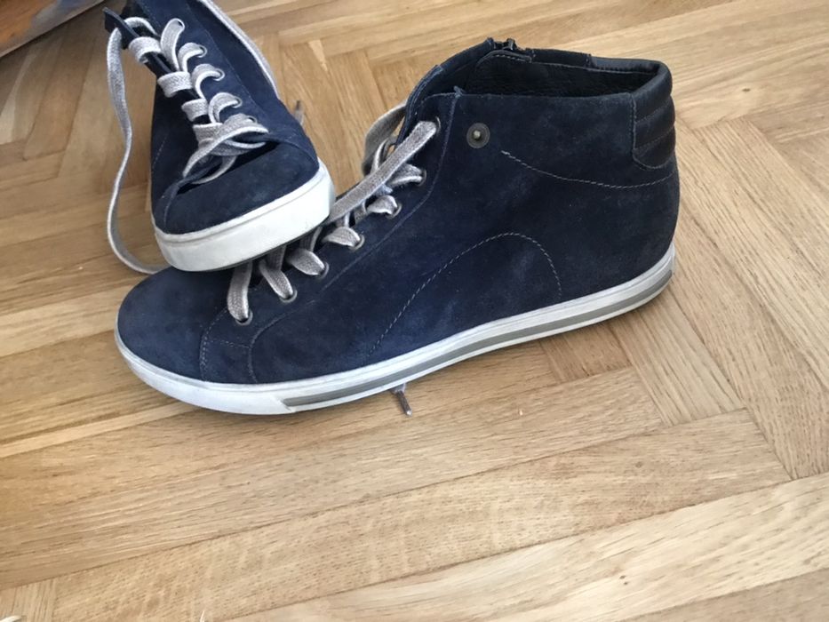 Мокасины кеды высокие кожа размер 41