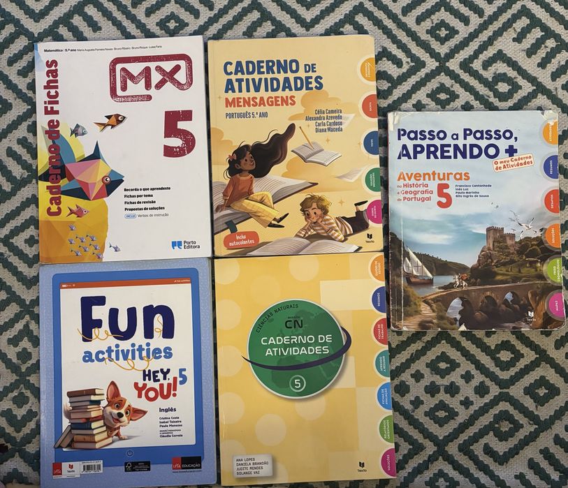 Cadernos de atividades 5 Ano