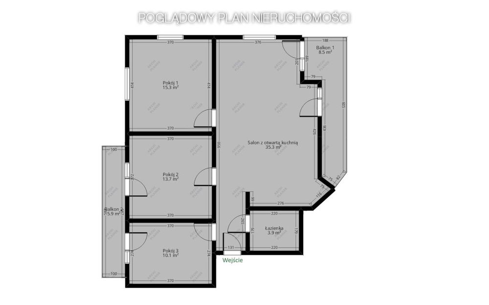 Apartament 4 pokoje 2 balkony z widokiem na las | Gliwice Os Radosne