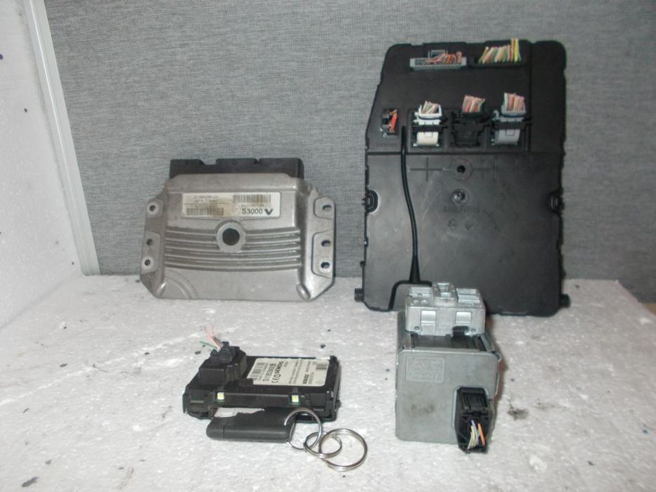 ZESTAW STARTOWY KOMPUTER KLUCZYK IMMOBILIZER MODUŁ PEUGEOT 307 1.6 HDI  NUMER: 9655698280