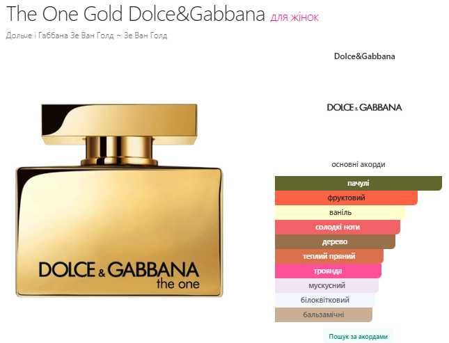 Dolce Gabbana The One Gold, Dolce & Gabbana, Eau de Parfum Intense, парфуми, духи.