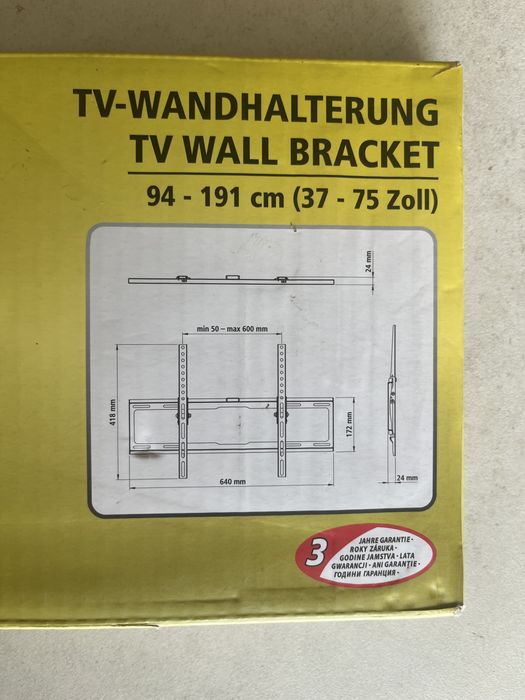Uchwyt ścienny do telewizora SwitchOn 37-75 CALI (NOWY)