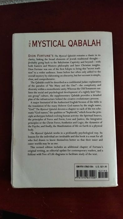 Dion Fortune - The Mystical Qabalah / Livro de Esoterismo