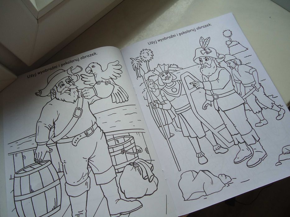 Malowanka kolorowanka Piraci nowa