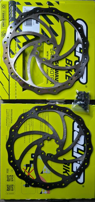 TEKTRO - DWIE Rowerowe tarcze hamulcowe 203mm