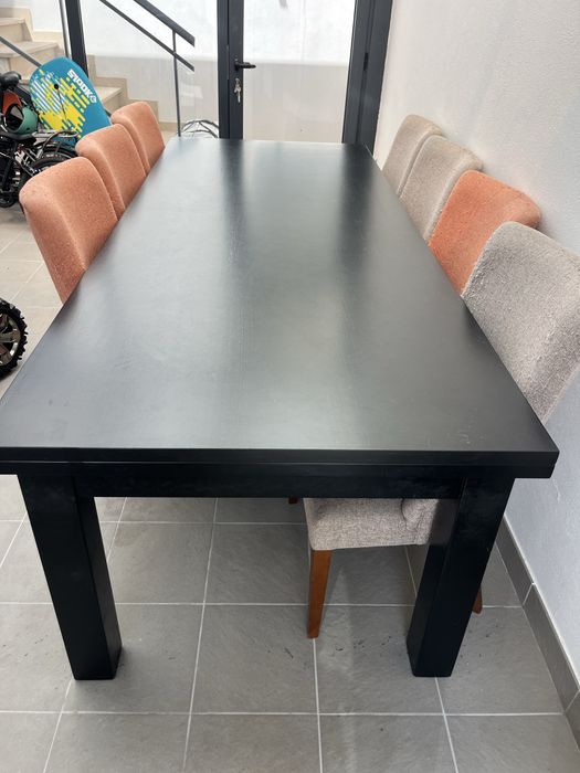 Mesa madeira preta