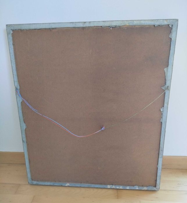 Quadro Antigo, reprodução sobre madeira