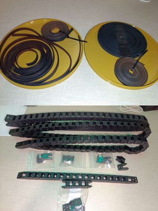 Lote de material e peças para impressora 3D