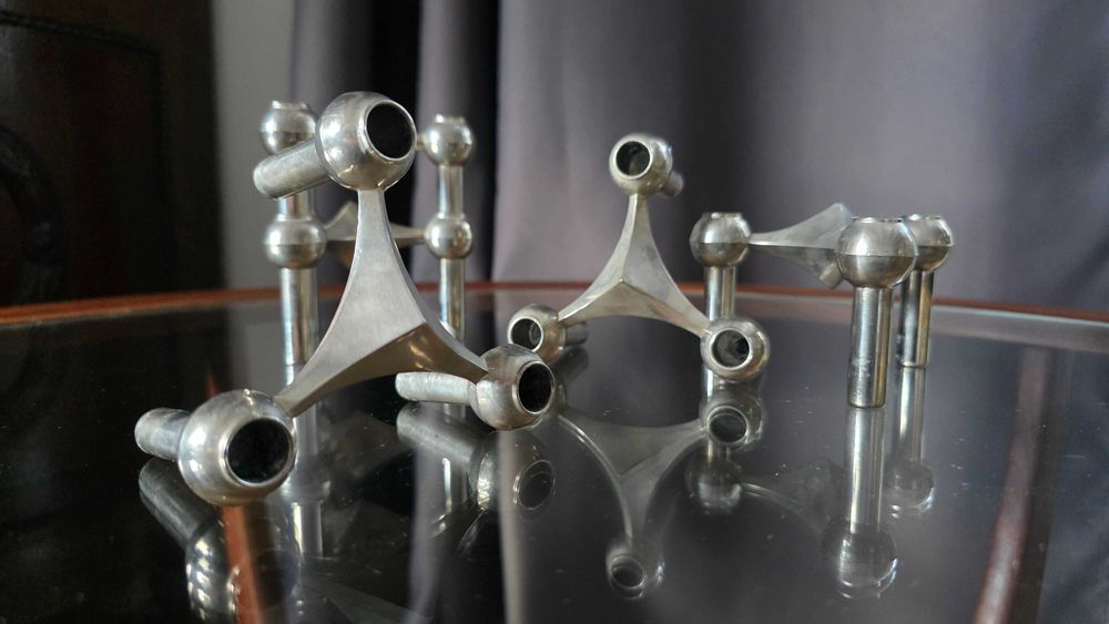 Świecznik modułowy W.Stoff,H.Nagel.Lata 60