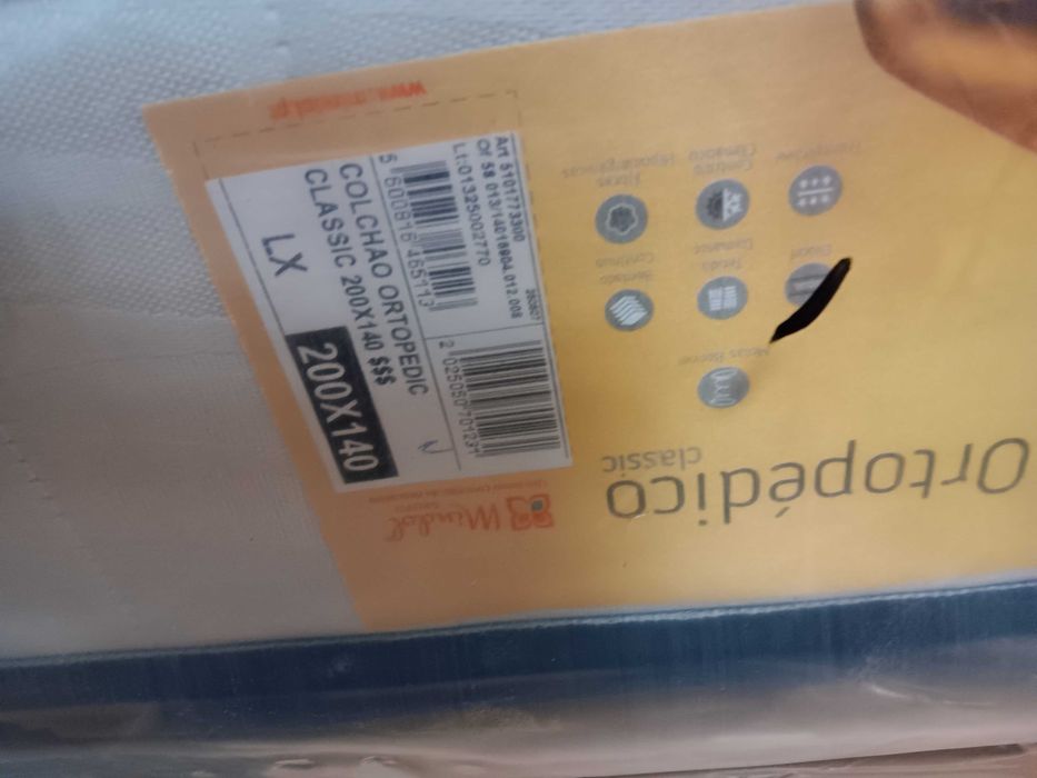 Colchão casal 200 x 140 Ortopédico, NOVO