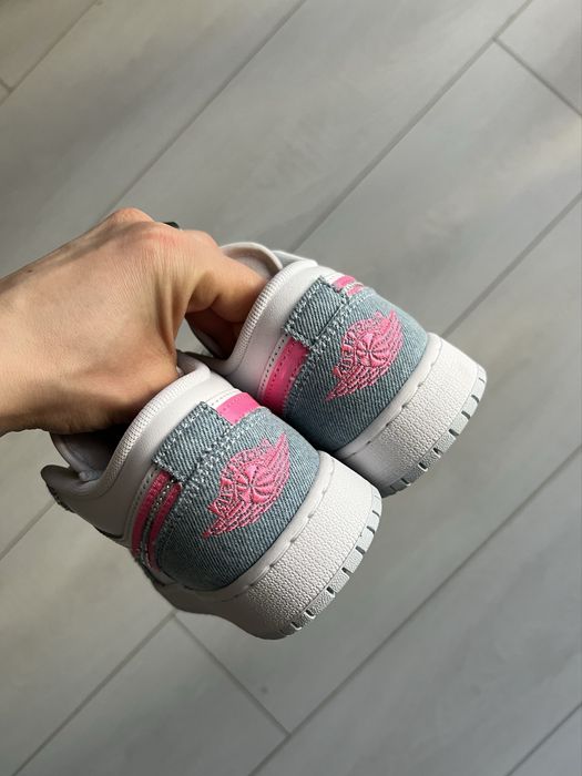 Кросівки підліткові / жіночі Air Jordan 1 Low (GS) Denim