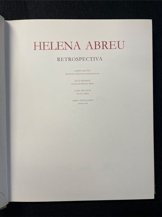 Helena Abreu - Retrospectiva