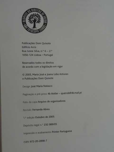 D'este Viver Aqui Neste Papel Descripto de António Lobo Antunes - 1ª Edição