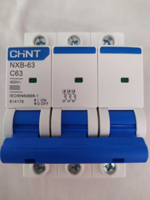 Автоматичний вимикач NXB-125 3P C100 10 кA CHINT найнижча ціна та nxb-65 c65 nxb-63 c40