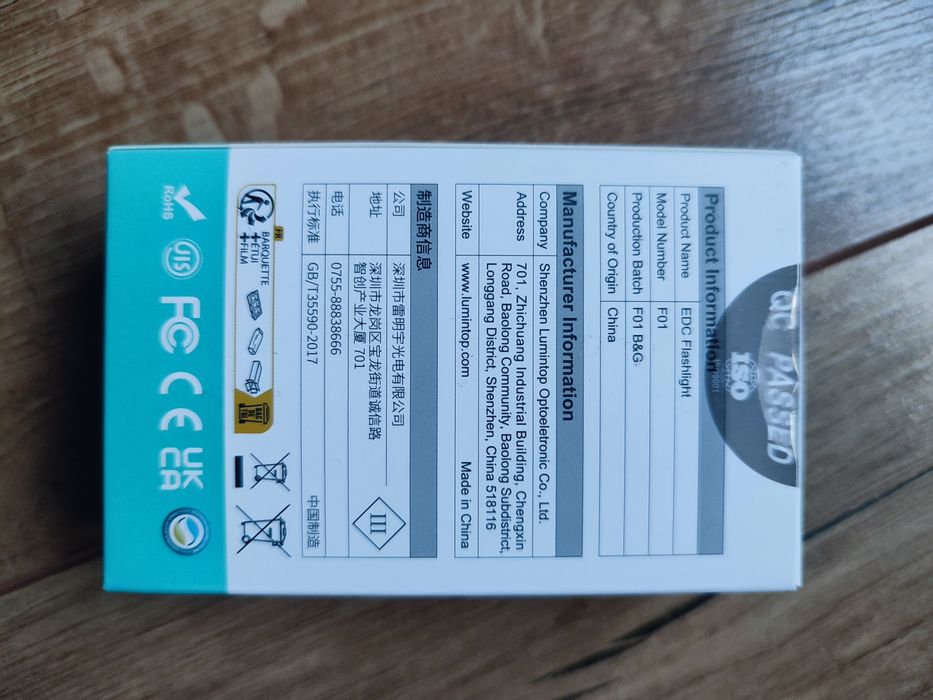 Lumintop F01 1000 lumens( orange)