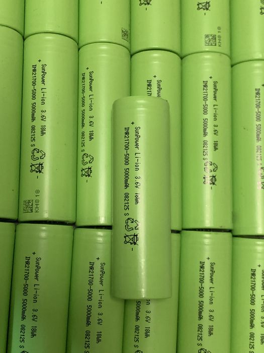 Акумулятори 21700 Sunpower-5000ma високострумові