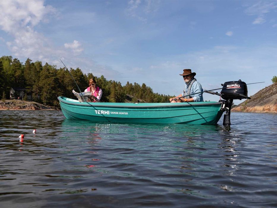 Łódź motorowa wędkarska, motorówka TERHI SAIMAN - 3 kolory