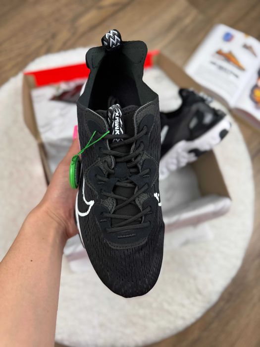 Чоловічі кросівки Nike React Vision "Black/White" Розміри 40-45