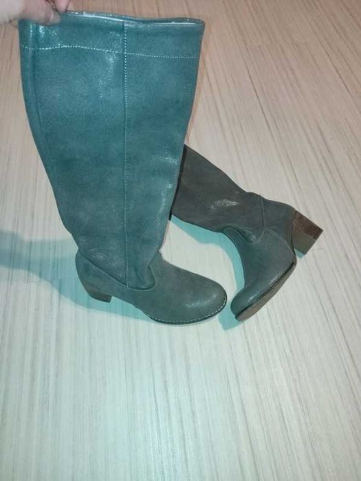 wsuwane kozaki na słupku Zapato- skóra naturalna  rozm. 37