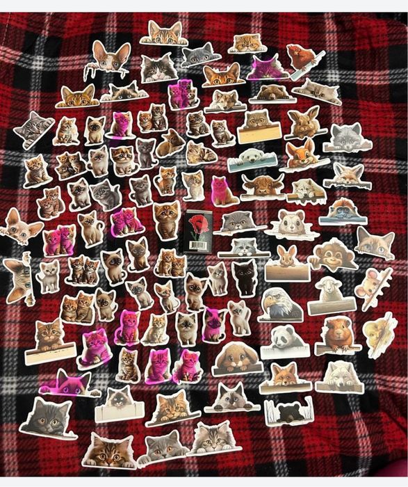 Наклейки тварин, монстрів, тематика Хеловін, размальовка з вовками