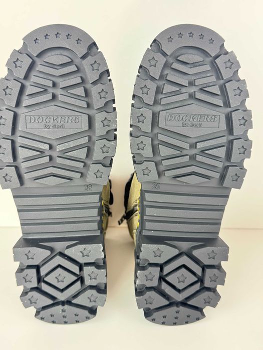 Dockers by Gerli 38 damskie botki khaki na platformie nowe