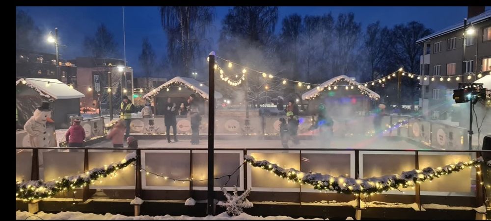 Lodowisko Syntetyczne, sztuczny lód do hokeja dmuchaniec Św Mikołaja