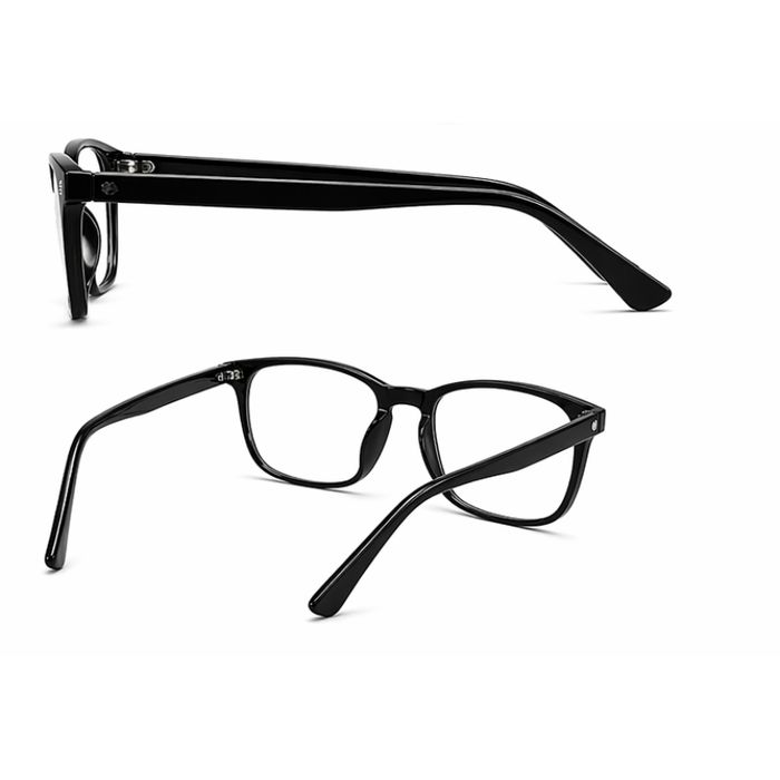 Okulary do czytania +1.0 prostokątne filtr niebieski 2 sztuki