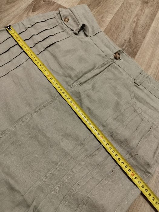 Spódnica casualowa vintage Quiosque XL len