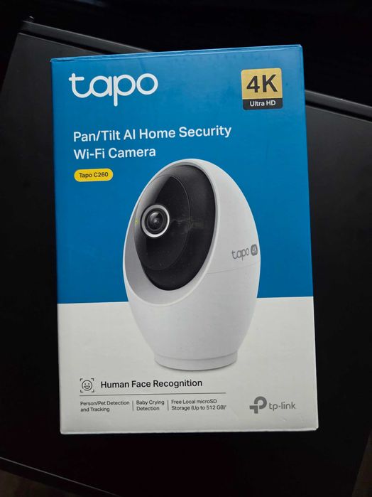 Nowa kamerka wifi 4K TAPO c260 home security okazja obrotowa Ai alexa