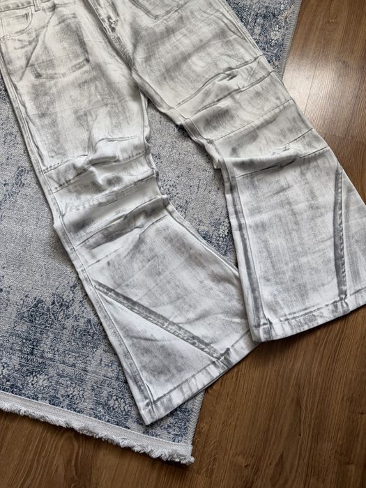 Flared Archive Jeans Кльош Джинси Фларед Буткат Білі Дистрес Distressed Opium Erd Jaded London Y2k Клеш Bootcut Balenci Opium Loose