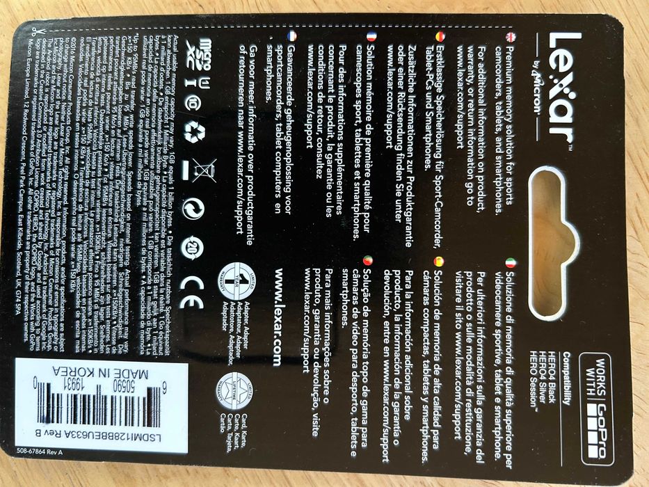 Lexar Professional 1066x 64GB Micro SD Card
