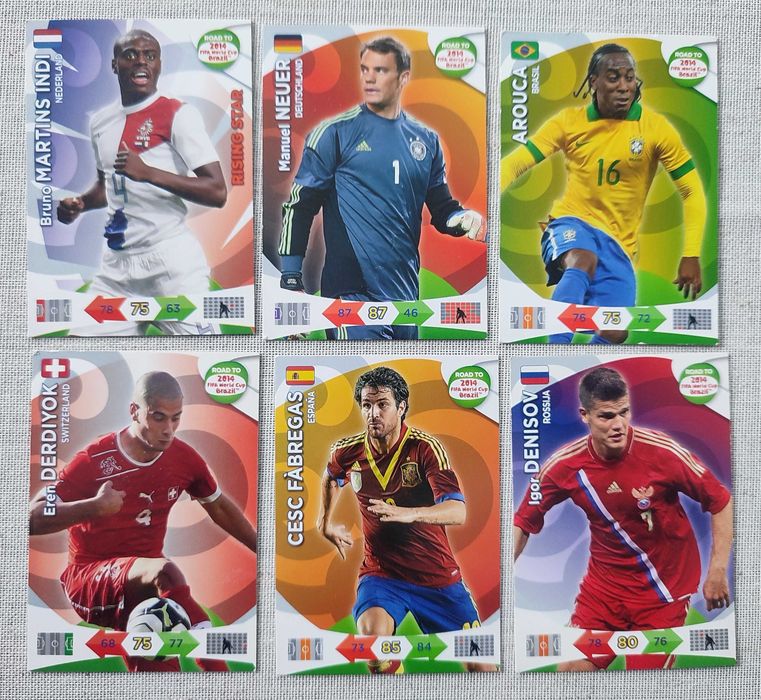 karty piłkarskie Panini Road to 2014 Brazil