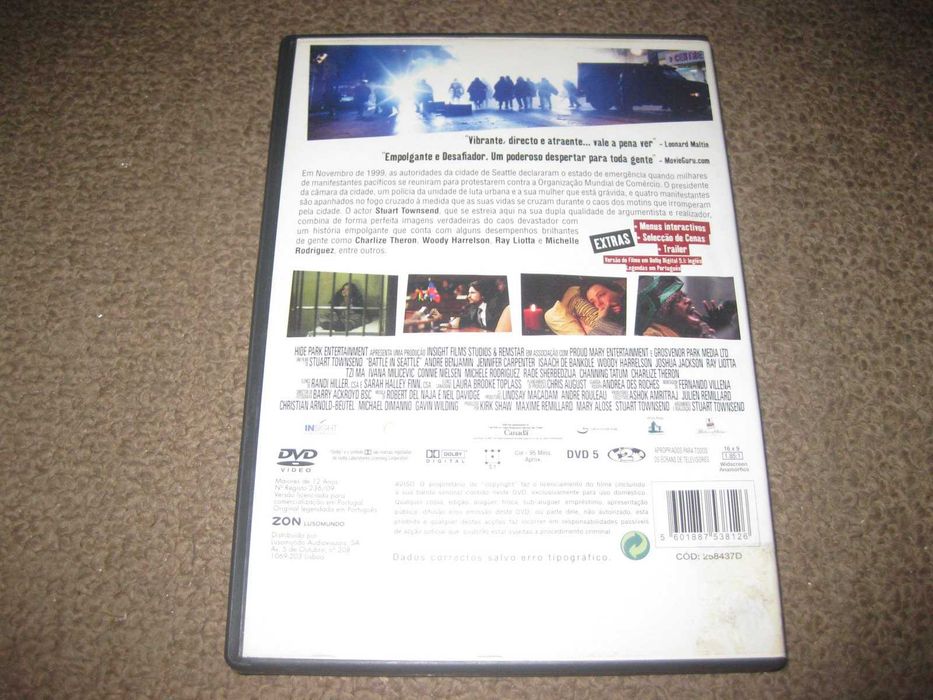 DVD "Batalha em Seattle" com Channing Tatum