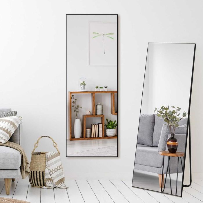 Nowe stojące lustro / lusterko / 50x140CM / HORLIMER / czarne !R197!