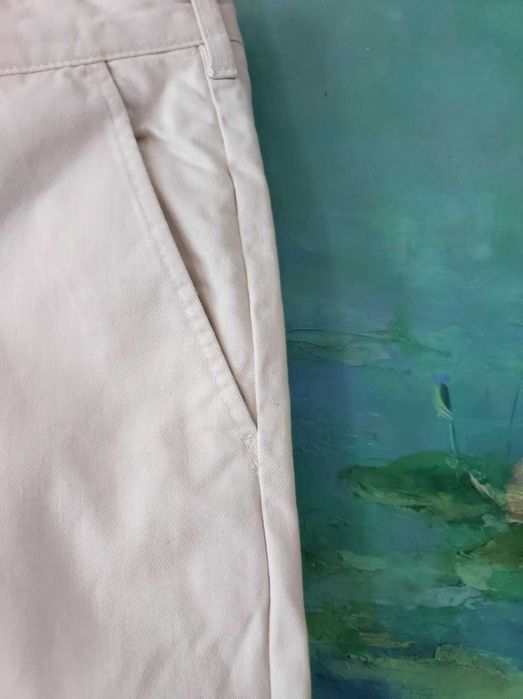 Zara spodnie comfort casual dżinsowe letnie damskie  bawełniane safari