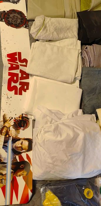 ZESTAW TEKSTYLIÓW art. domowe powystawowe używane uszkodzone s952