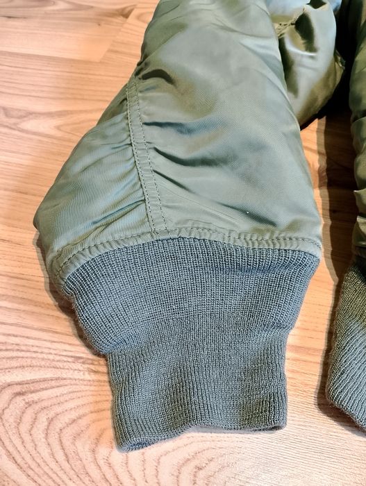 Oliwkowa Dwustronna Męska Kurtka Bomber Bomberka Alpha Industries MA-1