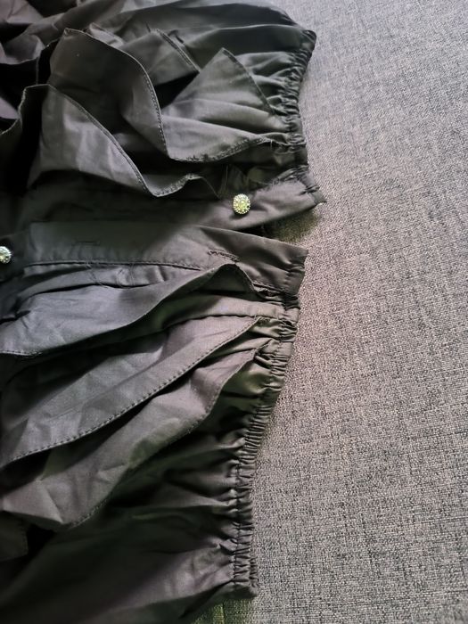 Koszula damska włoska bogato zdobiona S M