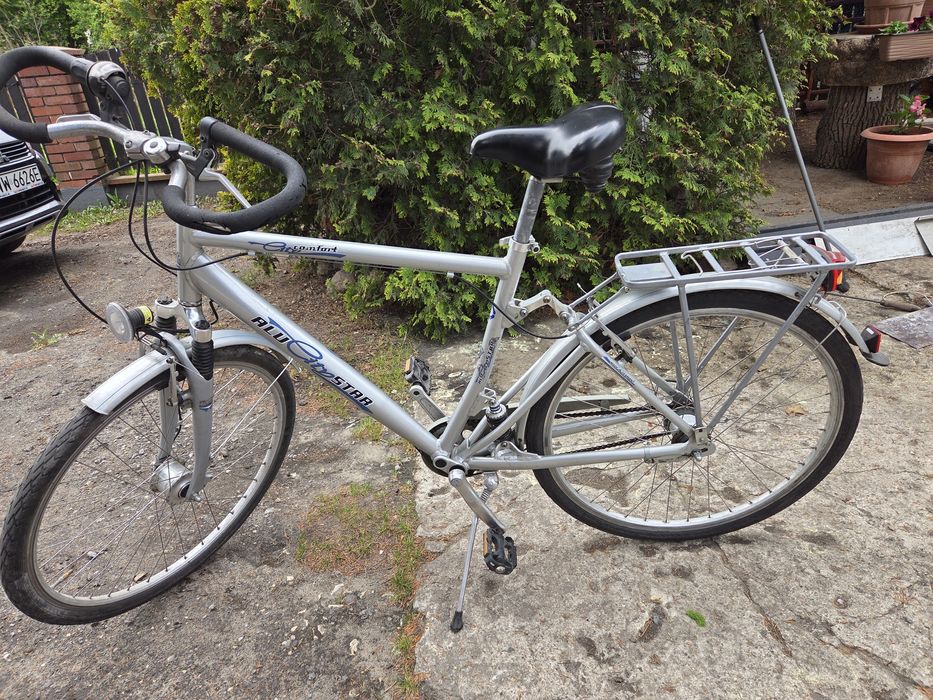 Rower aluminiowy trekingowy na kołach 28 7 przerzutek 28