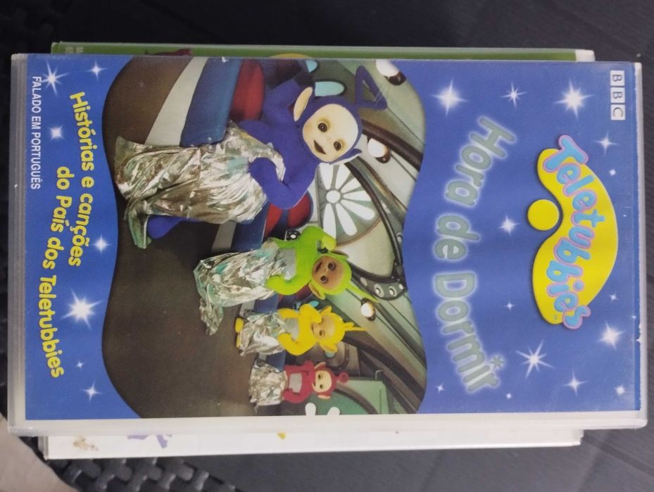 Cassetes de VHS dos Teletubbies