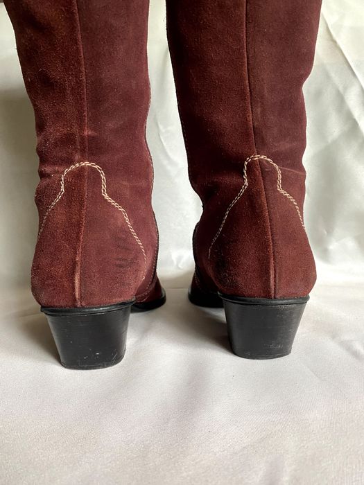 Botas de senhora estilo cowboy meia perna