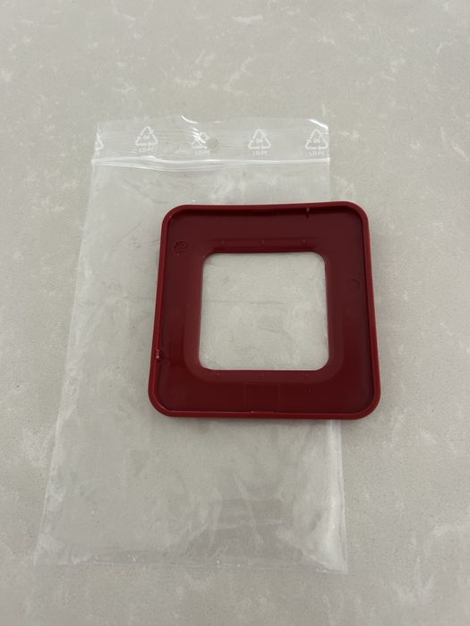 Moldura Termóstato Delta Dore Tybox 5100 Vermelho