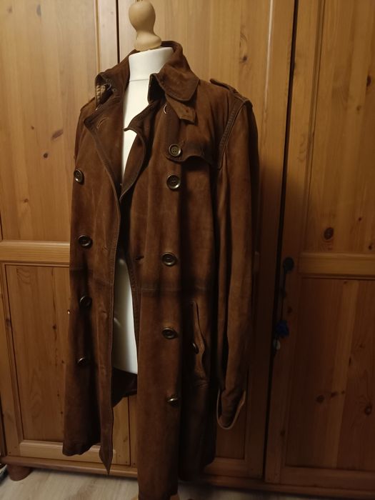 Trencz zamszowy Burberry Brit UK14