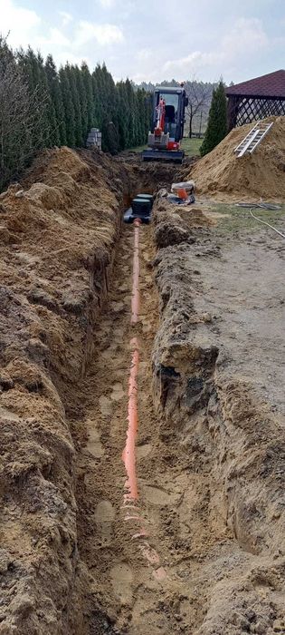 Usługi minikoparką minikoparka prace ziemne wykopy