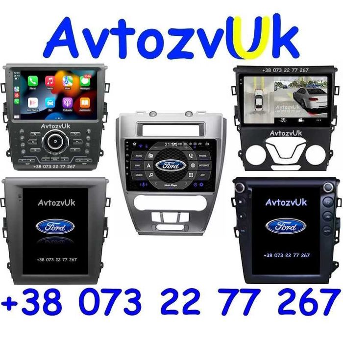 Магнитола FUSION Ford MONDEO USA Фьюжен Tesla Мондео CarPlay Android