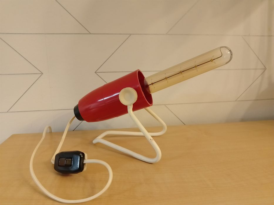 Lampka,  z czasów PRL w stylu SPACE AGE, POLAM model S 03