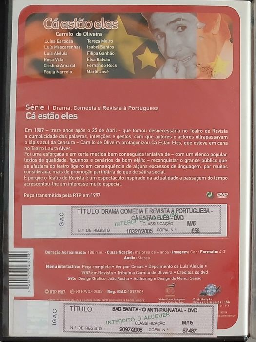 DVD Cá Estão Eles Camilo de Oliveira