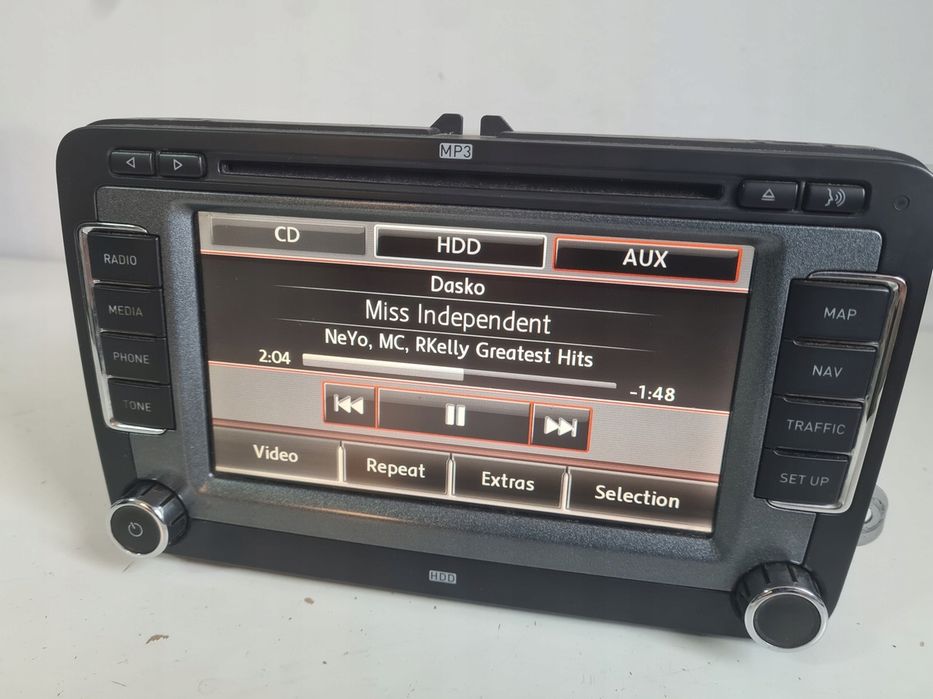 Radio Rns510 5p0035680a seat leon 2 altea toledo iii nawigacja