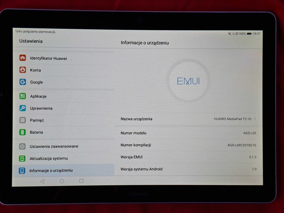 2szt 2 x Tablet HUAWEI MediaPad T2 10, model AGS-L09,